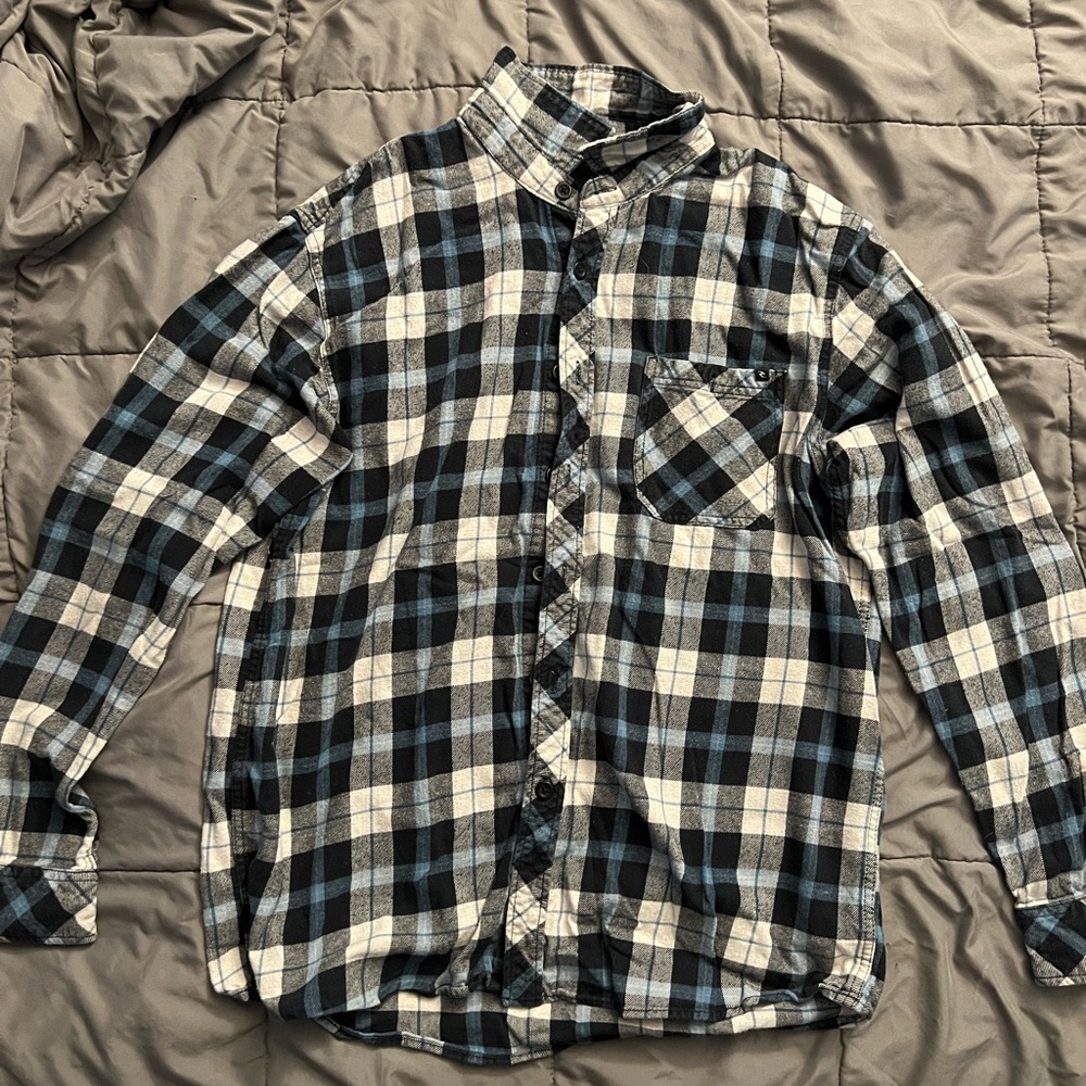 Men’s Rip Curl Black and White Flannel